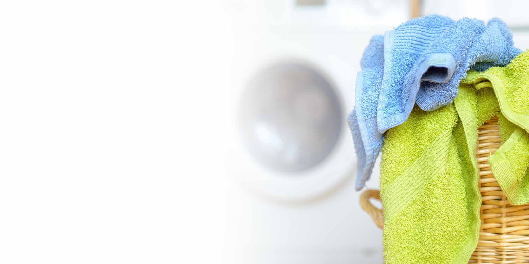 Laundry sat in a washing basket ready to be cleaned